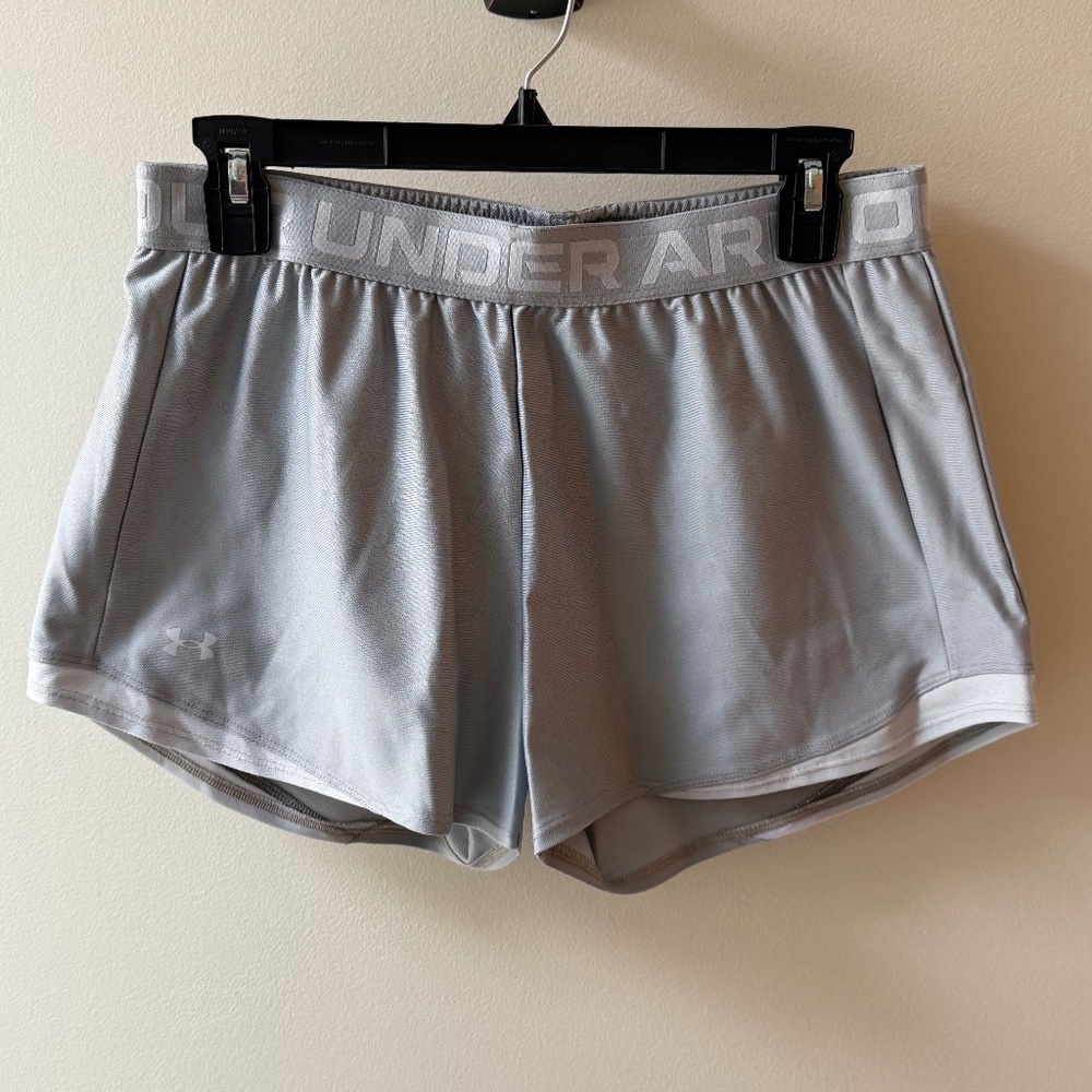 Under Armour Gray Layered Look Shorts